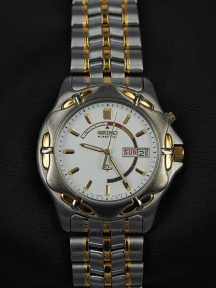 Oiritaly Reloj Hombre Seiko SKJ036P1 Kinetic Relojes